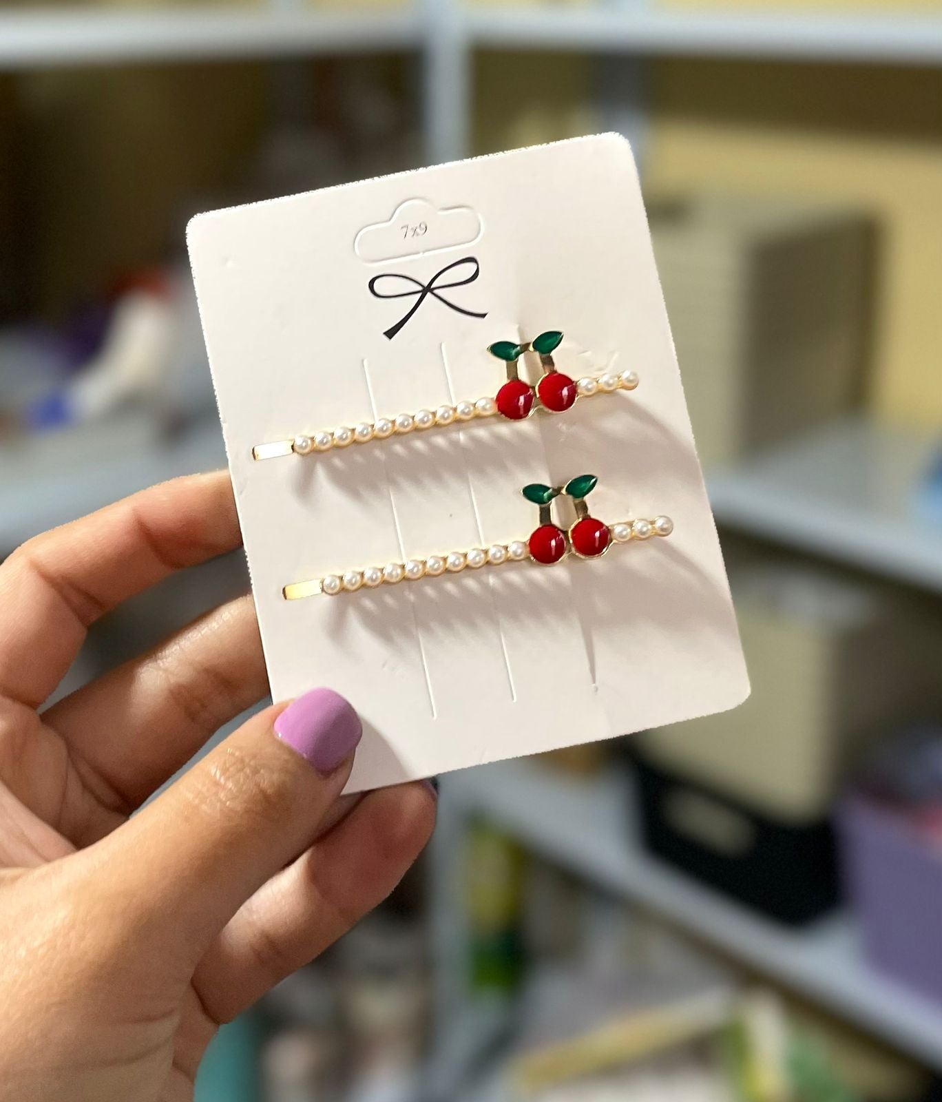 SET DE PINZAS CEREZA